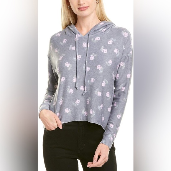 NWT CHASER COZY KNIT LONG SLEEVE CROPPED HOODIE - Picture 3 of 6